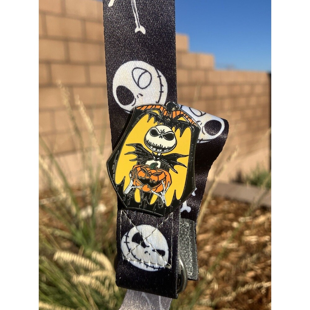 Disney Nightmare Before Christmas Jack Skellington Lanyard Trading Pin Set